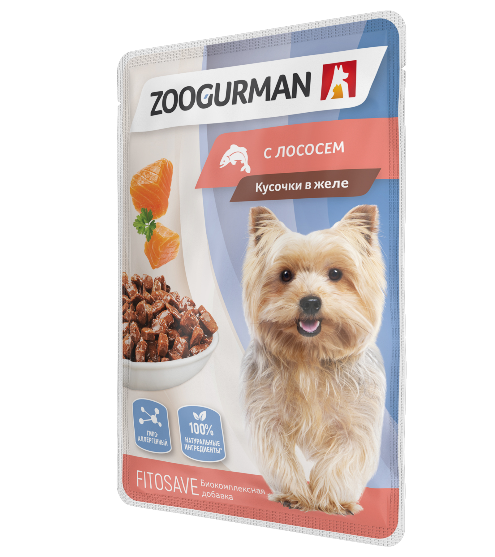 Корм влажный Зоогурман Паучи лосось 85 гр х 30 шт. - фото 4