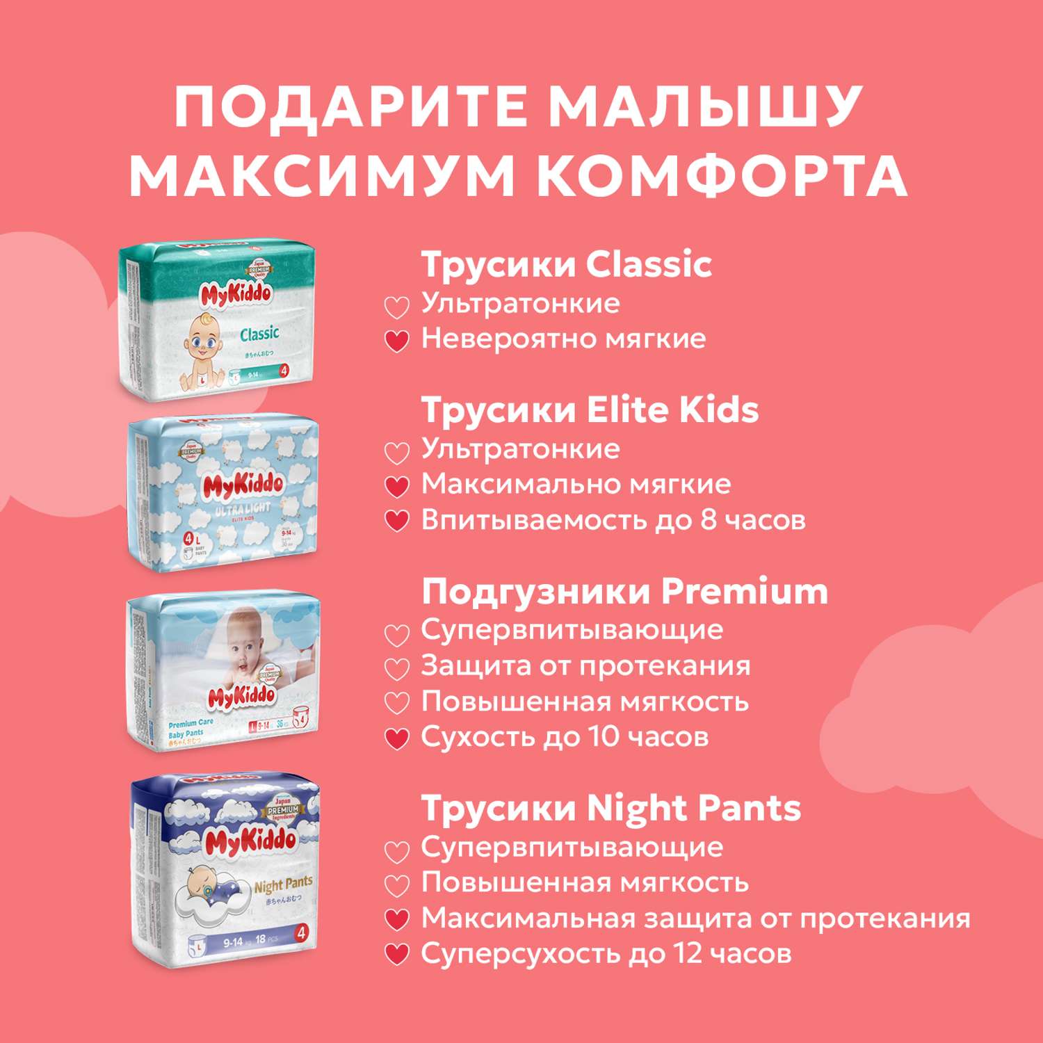 Подгузники трусики MyKiddo Premium XL 12-20 кг 3 упаковки по 34 штуки - фото 14