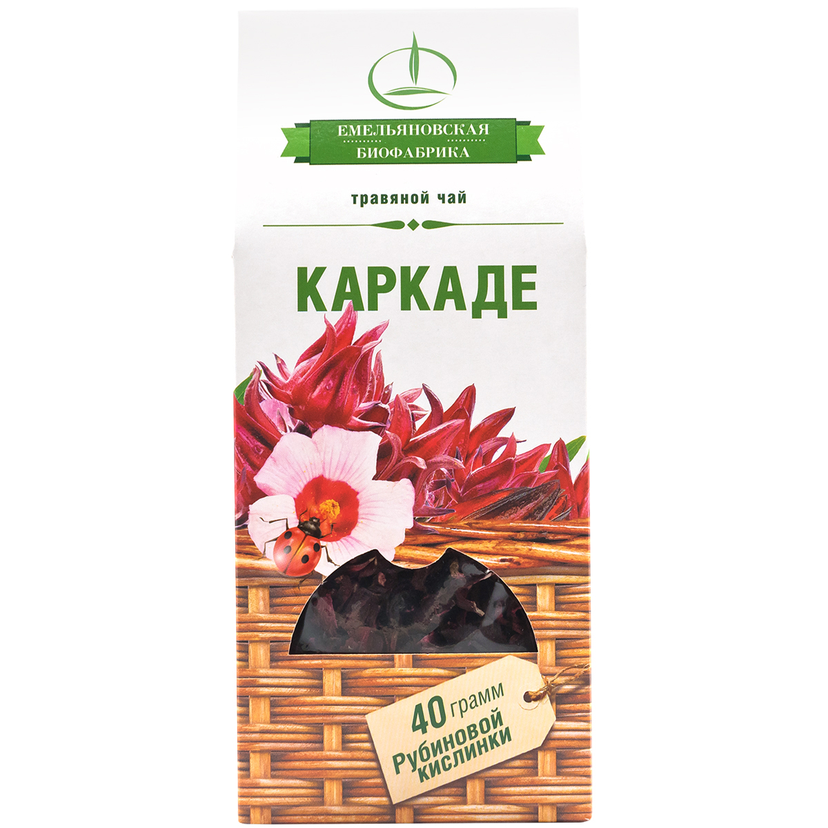 Чай Емельяновская Биофабрика Каркаде гибискус 40 г - фото 1