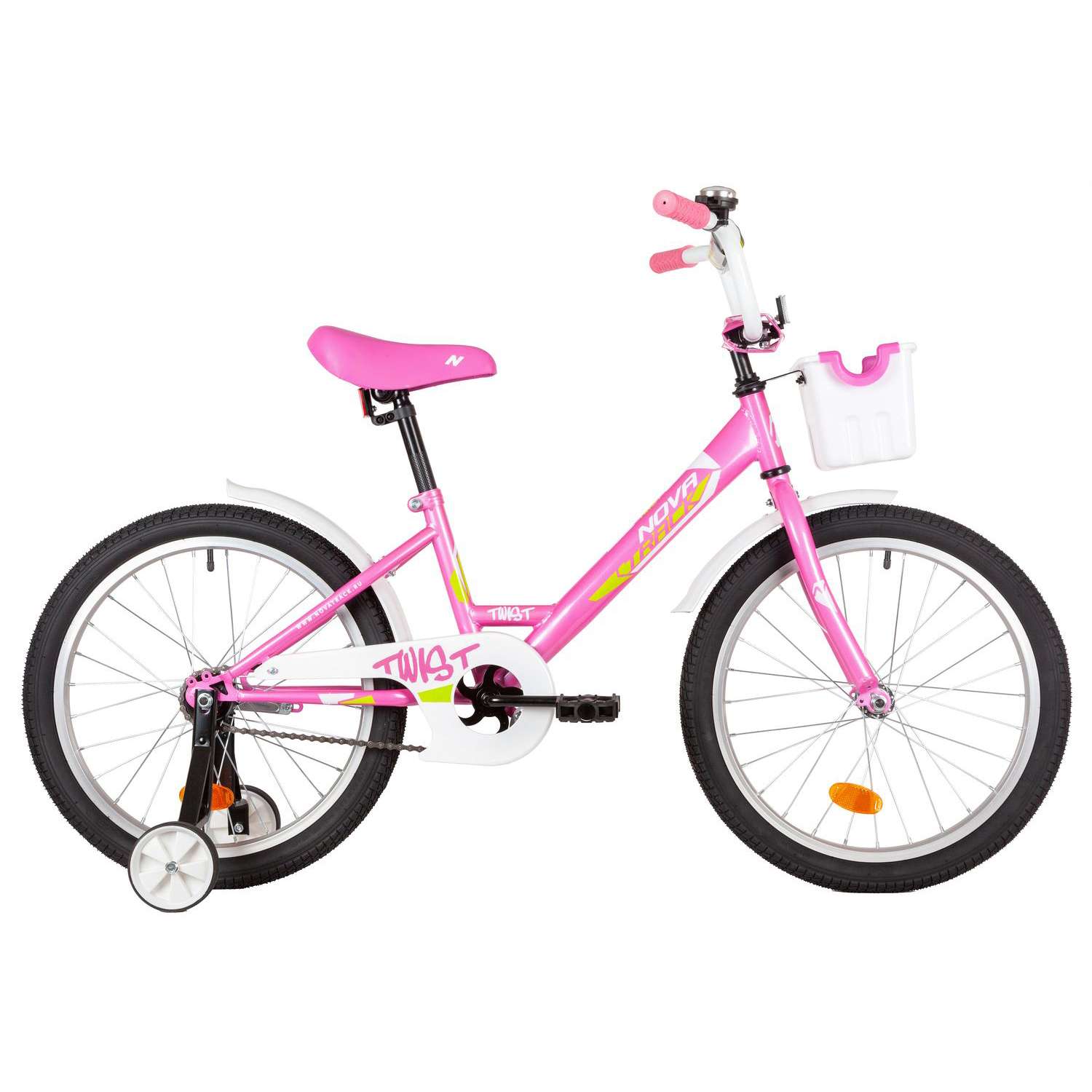 Велосипед NOVATRACK Twist 20 розовый - фото 6