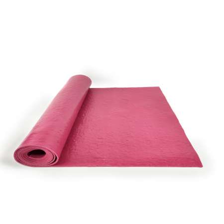 Коврик для спорта и фитнеса Ramayoga Puna малиновый размер 185 x 60 x 0.35 см