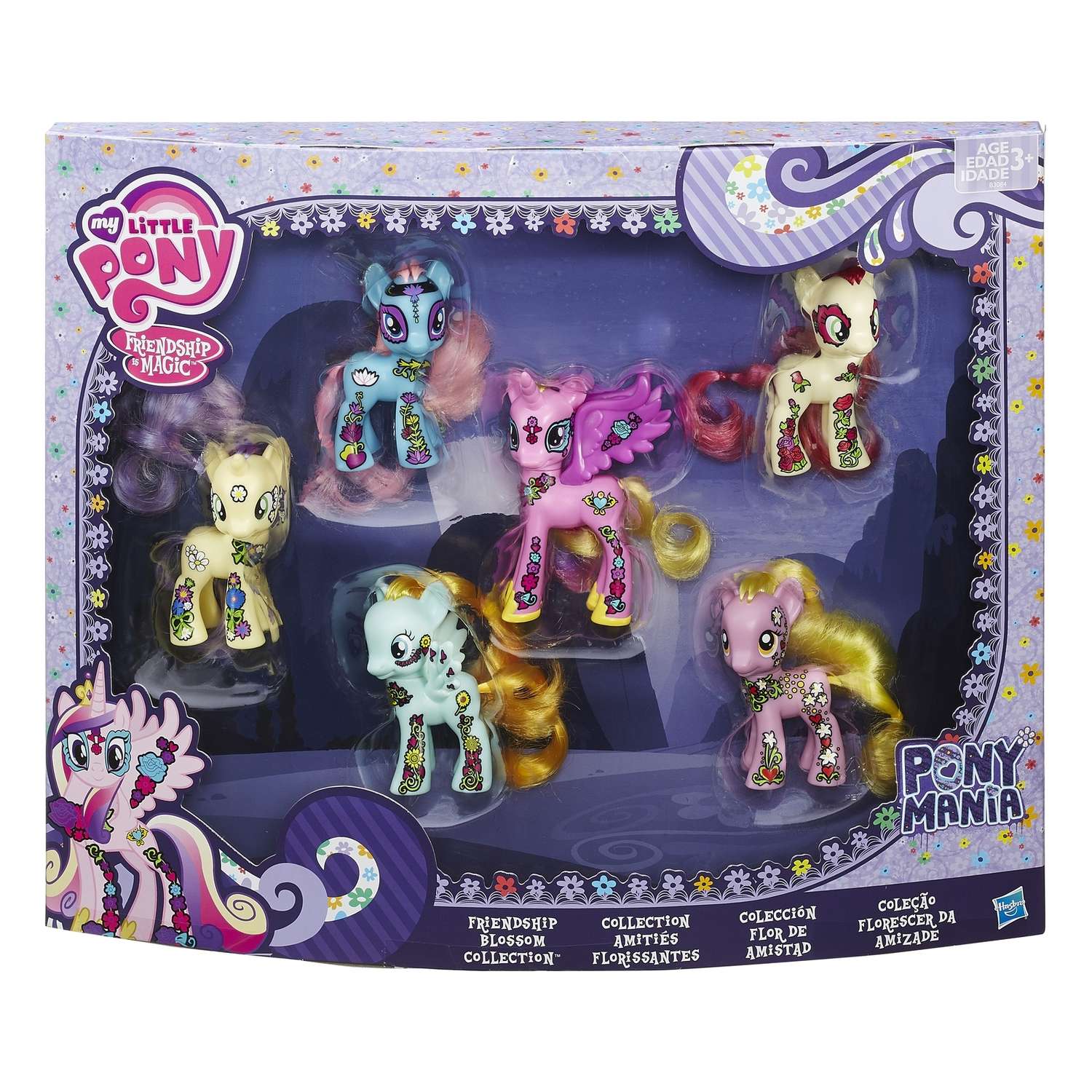 Коллекционный набор My Little Pony 6 фигурок серия Пони мания - фото 2