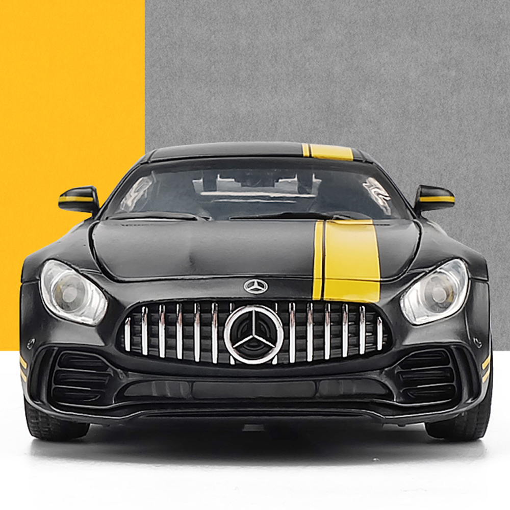 Коллекционная машинка WiMI металлический инерционный черный Mercedes-Benz AMG GT C 147032221 - фото 2