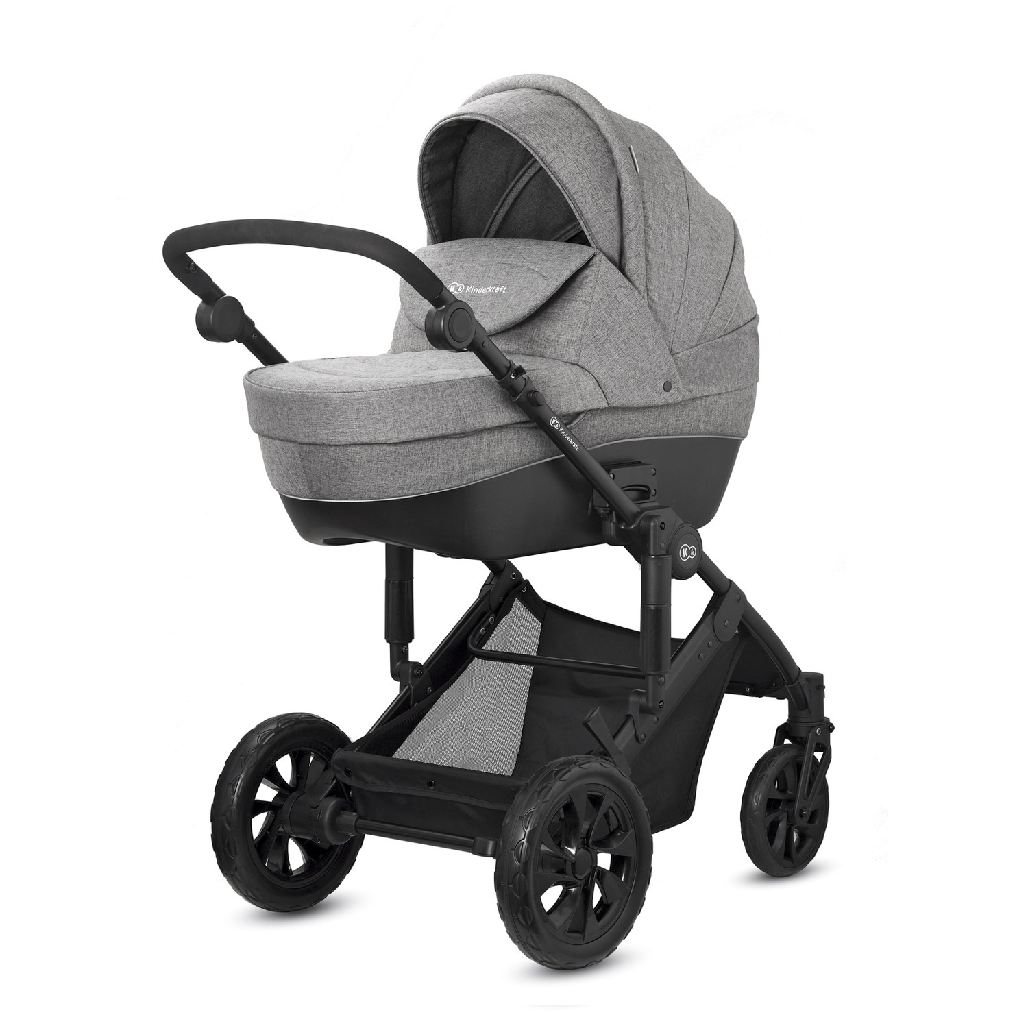 Коляска 3в1 Kinderkraft Prime Lite gray - фото 1