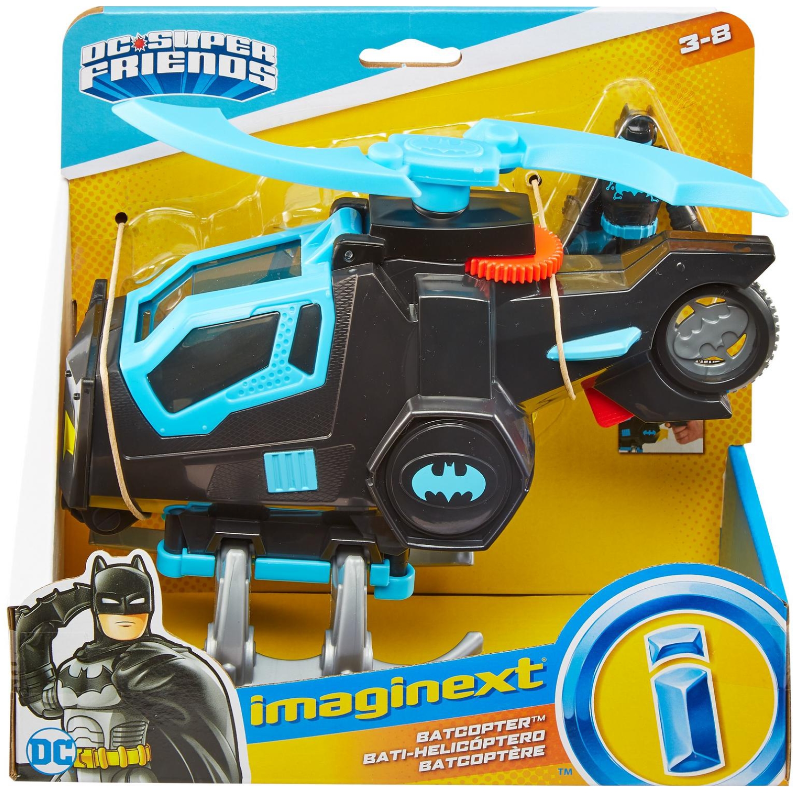 Набор игровой IMAGINEXT DC Super Friends Бэтмен и Бэткоптер GYC72 - фото 2