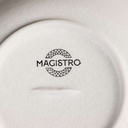 Тарелка MAGISTRO для пасты Line 250 мл d=21 2 см цвет белый