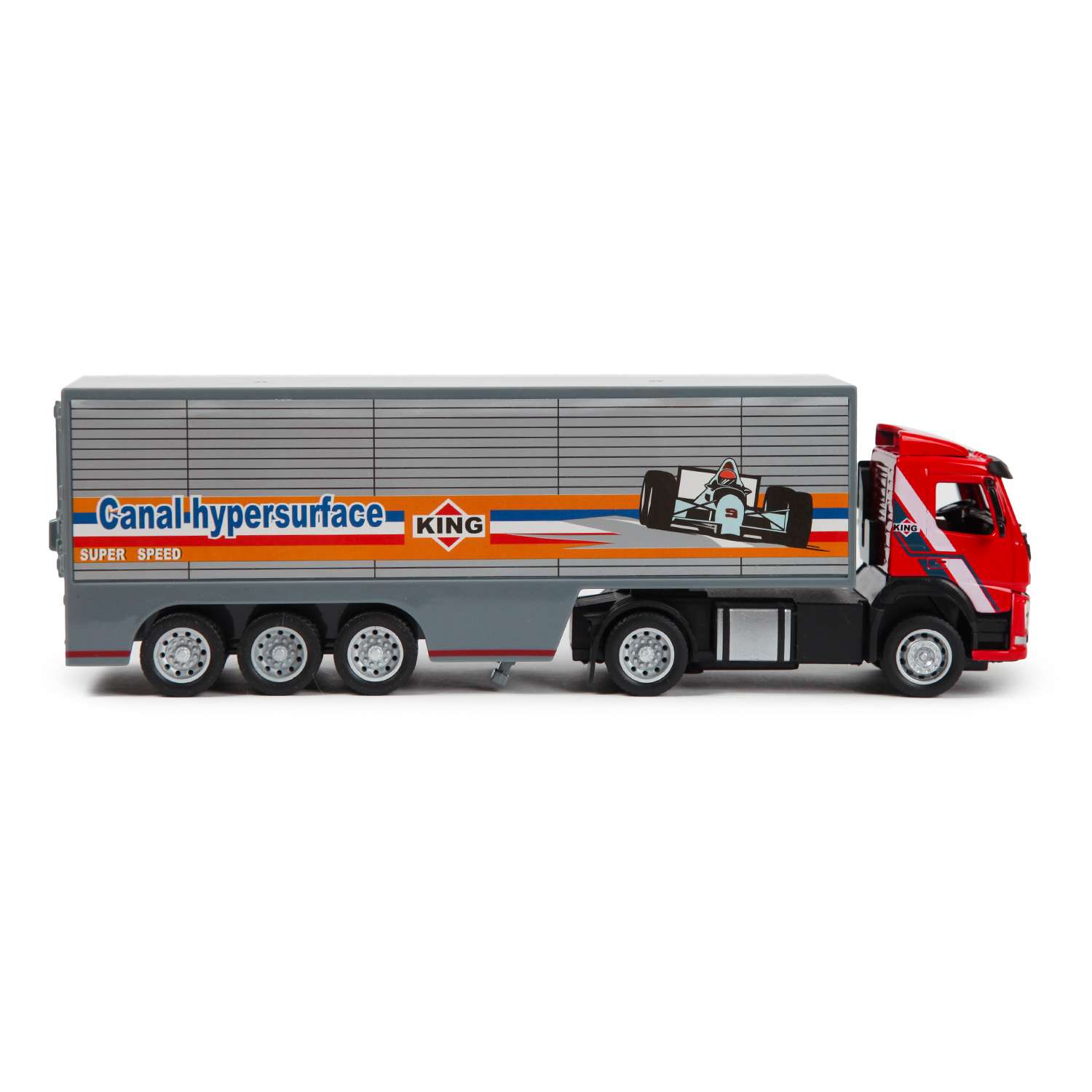 Машина MSZ 1:50 Volvo Container Truck Красная 68378 68378 - фото 6