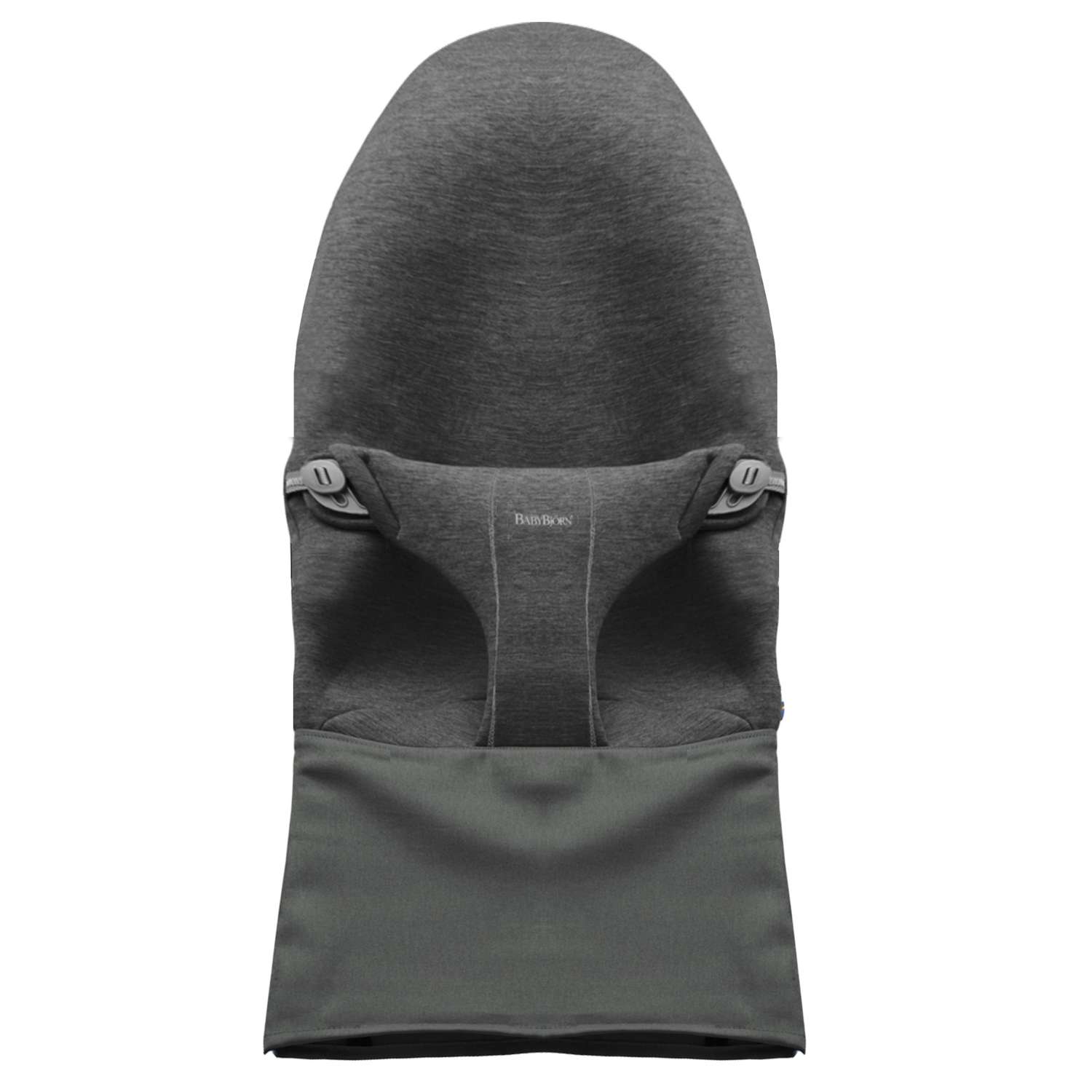 Чехол для кресла-шезлонга BabyBjorn Fabric Seat Bouncer Bliss Jersey сменный Темно-серый - фото 1