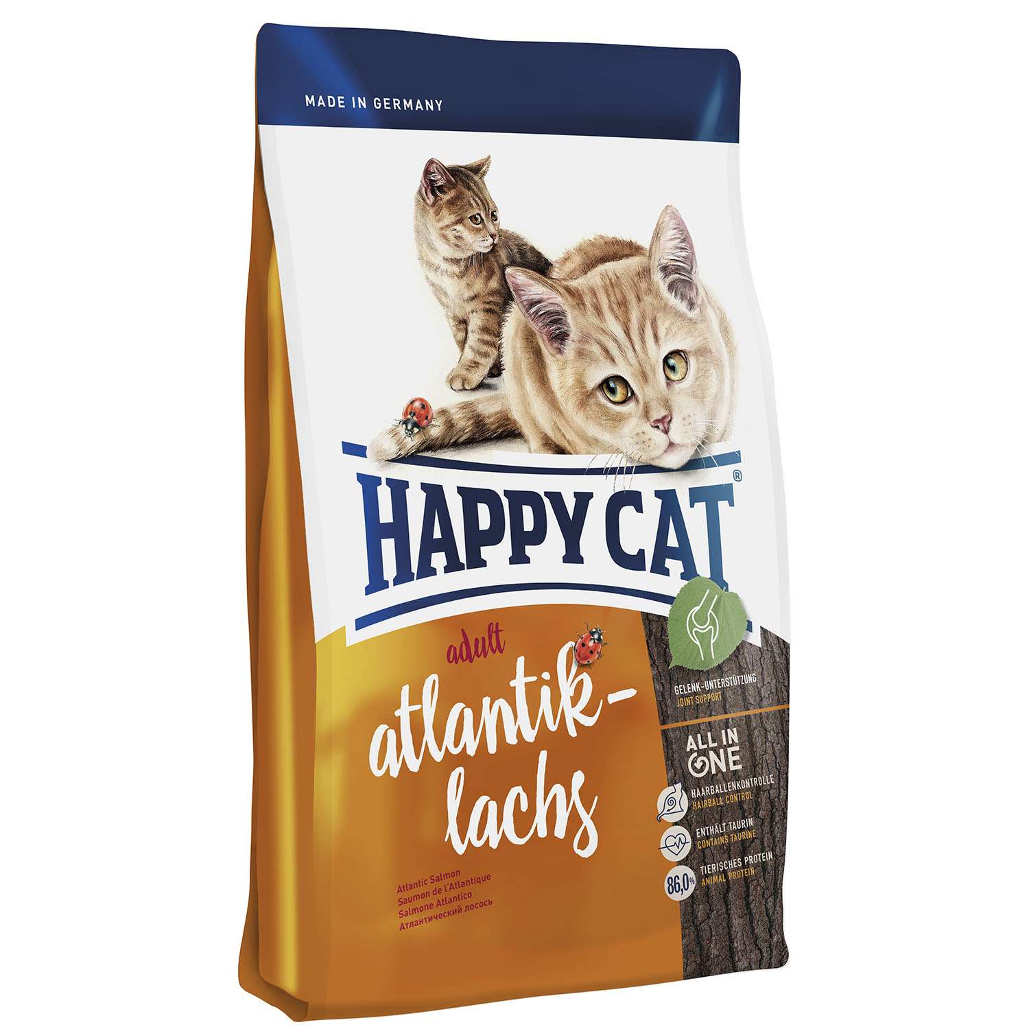 Корм сухой для кошек Happy Cat Supreme 4кг Атлантический лосось - фото 1