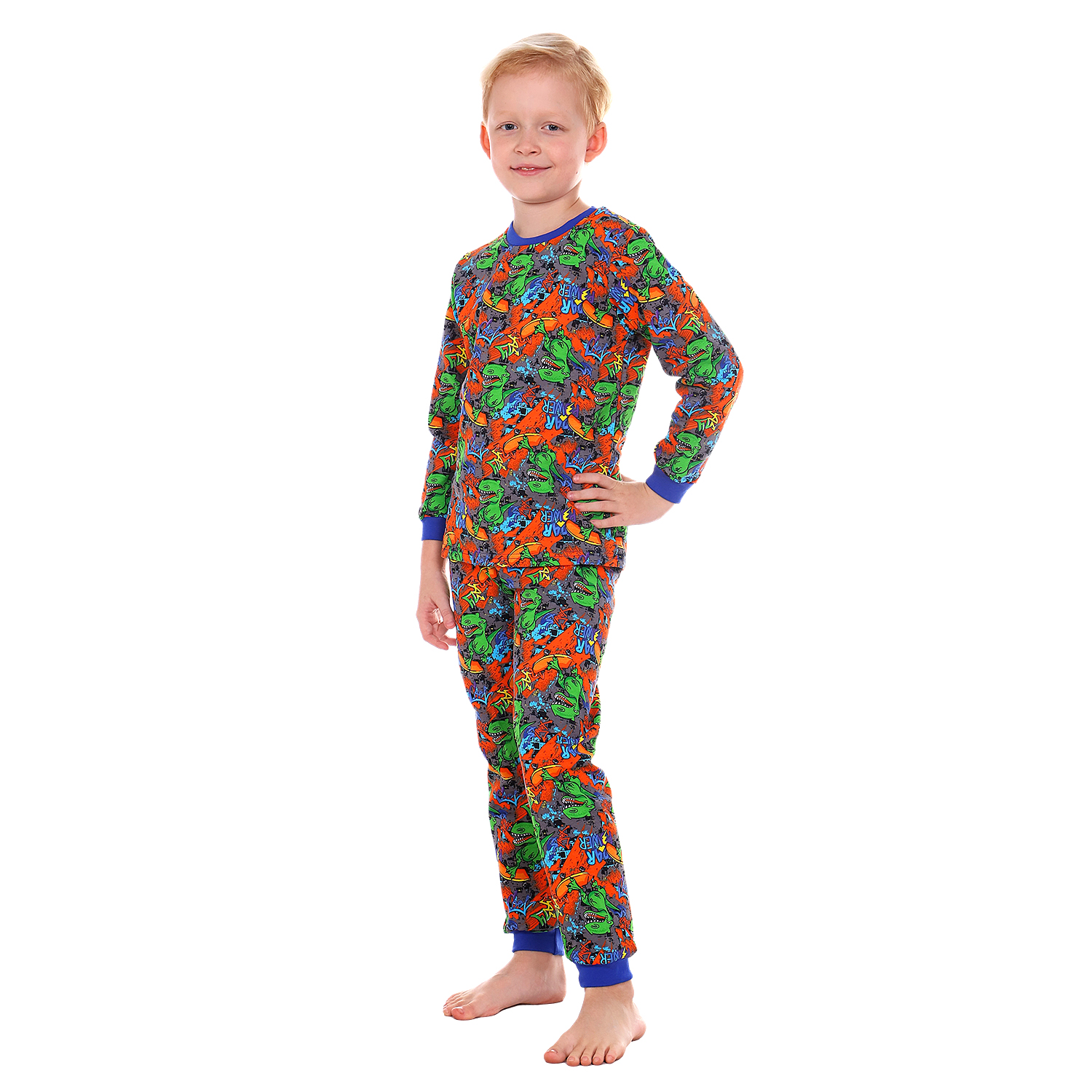 Пижама Детская Одежда 0401ФнПрД1/темно-серый - фото 2