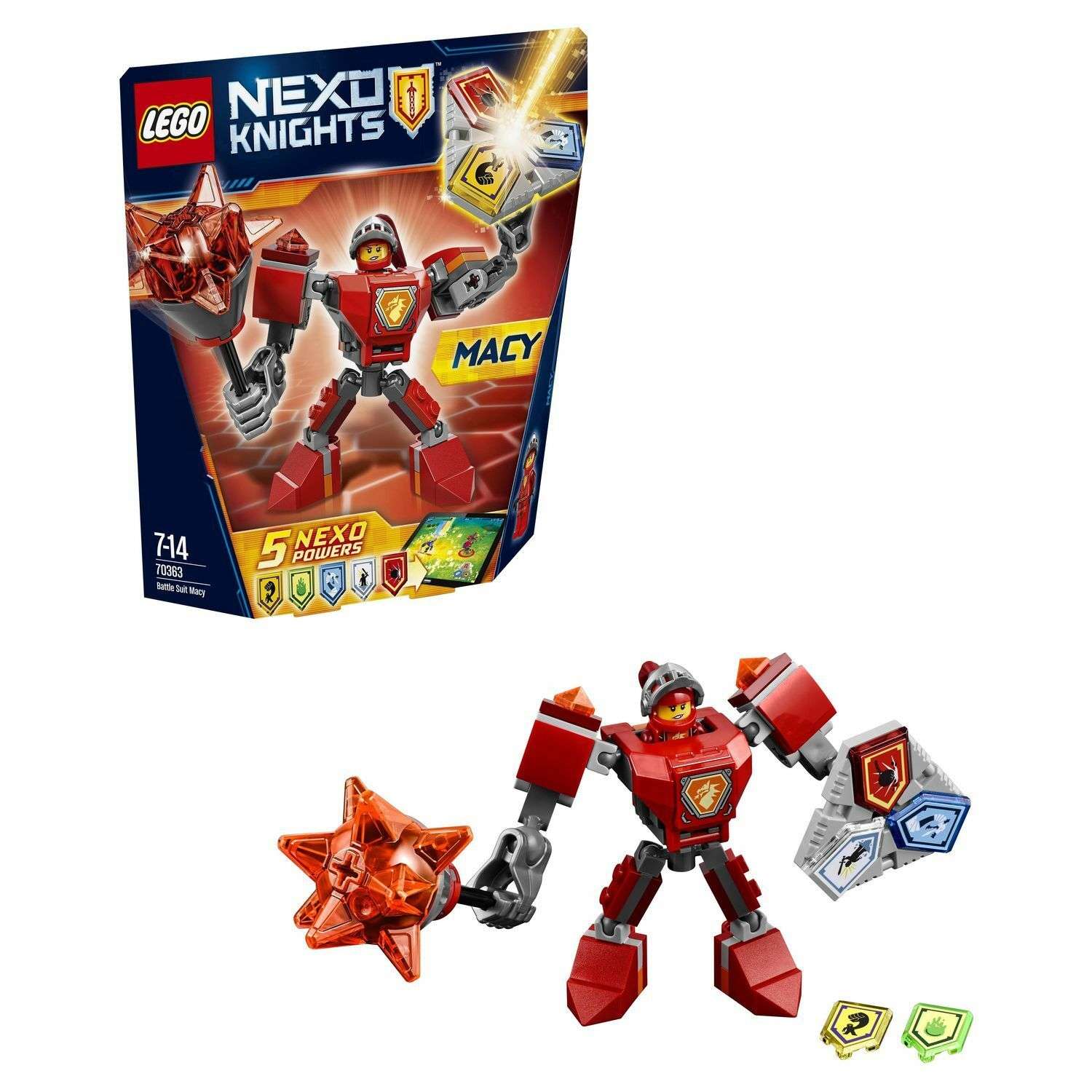 Конструктор LEGO Nexo Knights Боевые доспехи Мэйси (70363) - фото 1