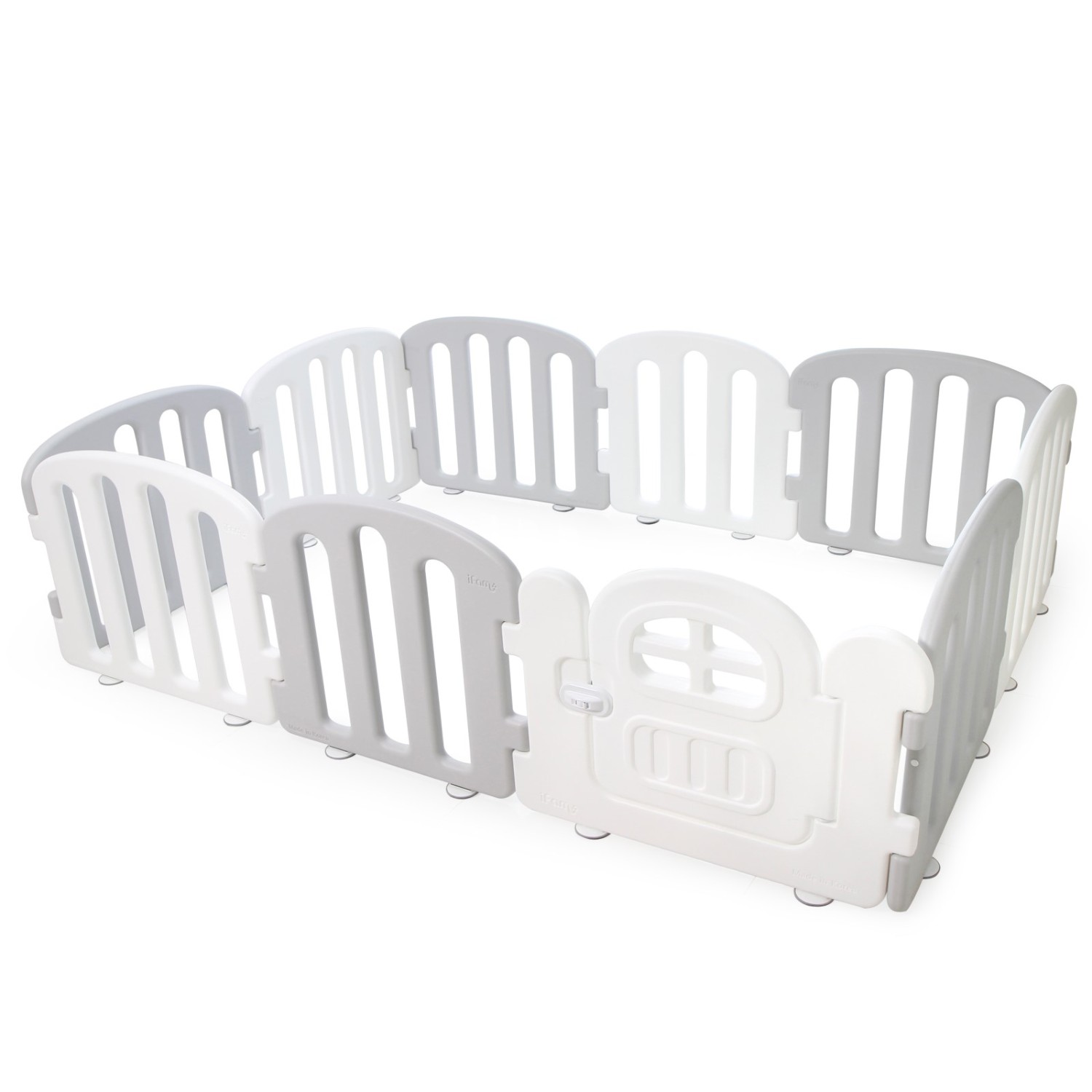 Детский манеж Ifam First Baby Room белый - серый IF-137-1-FBR-WLG10D - фото 9