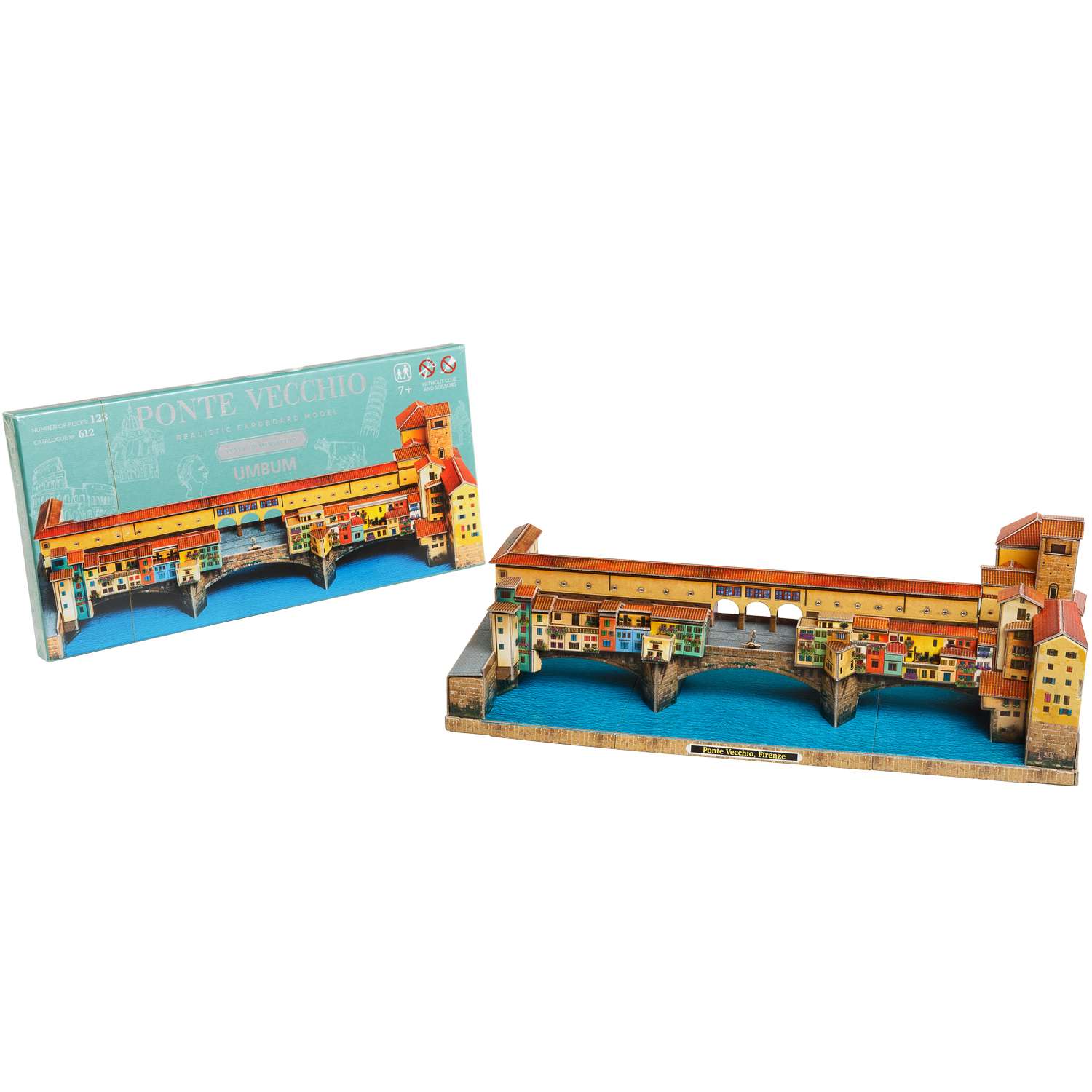 Сборная модель Умная бумага Города в миниатюре Мост Ponte Vecchio 612 612 - фото 5