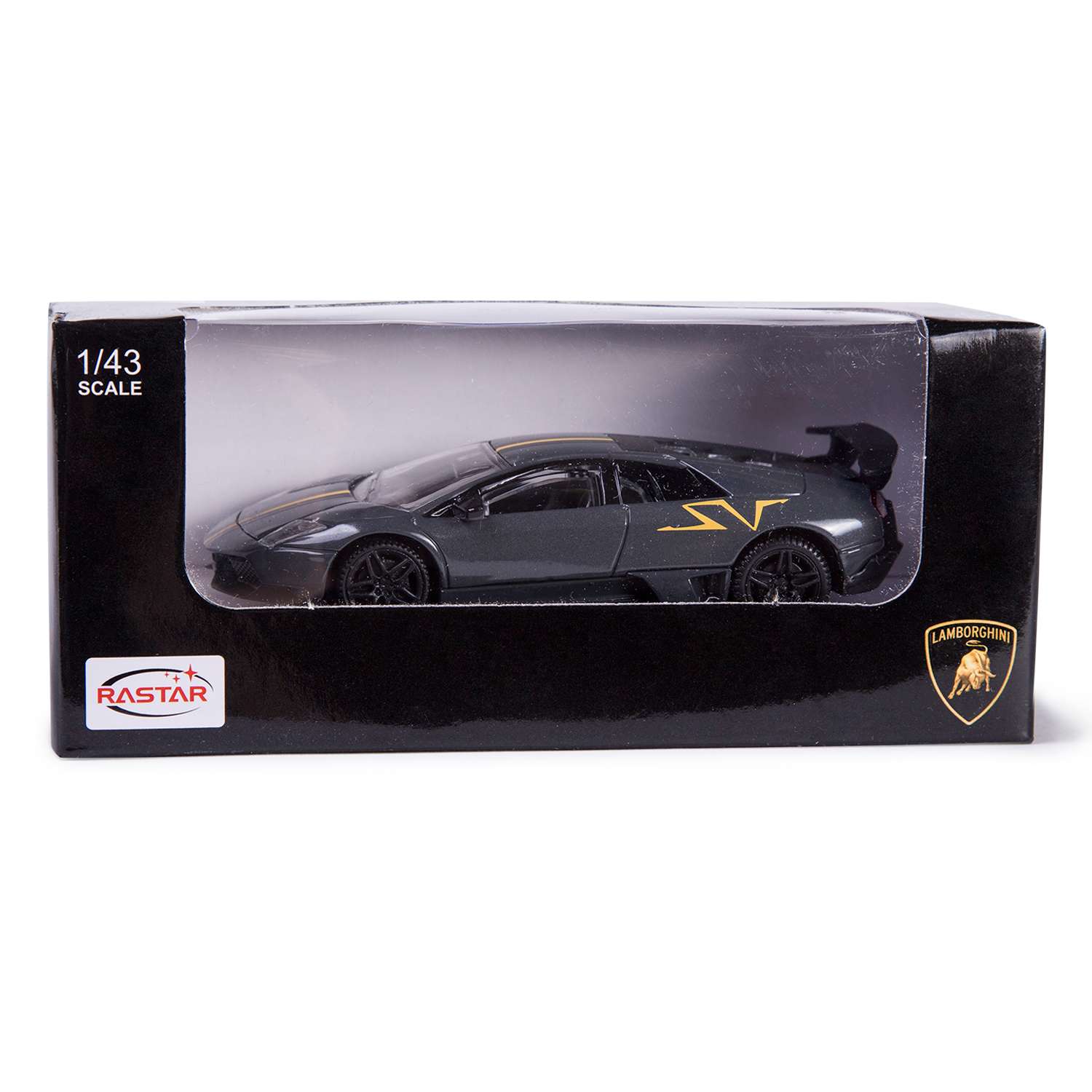 Машинка Rastar Murcielago LP 670-4 SV 1:43 Серая 39501 - фото 2