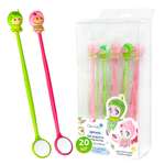 Набор зеркал Clean-baby Clean-baby 20 шт ( зеленое 10 шт+ розовое 10 шт)