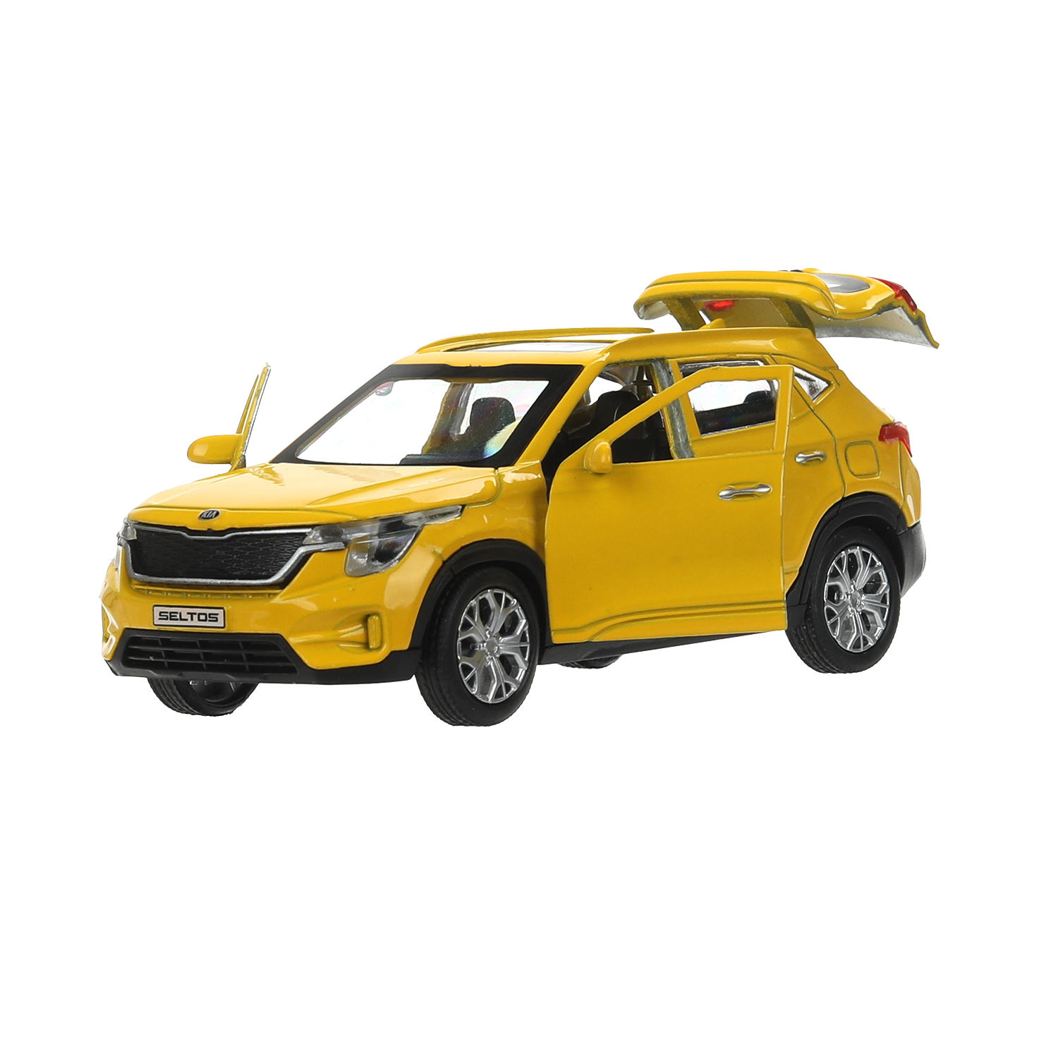 Автомобиль Технопарк KIA Seltos желтый 394416 - фото 5