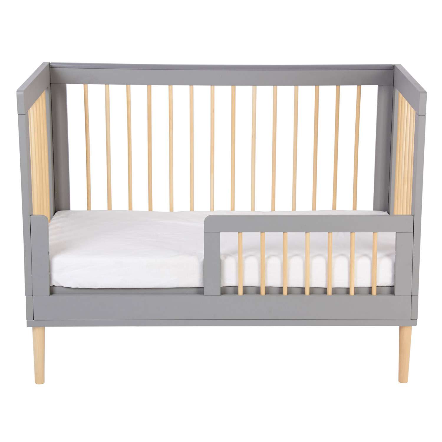 Кровать детская Polini kids Simple 360 Серый-Натуральный - фото 18