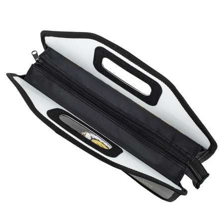 Папка-сумка Юнландия портфель для документов бумаг тетрадей для школы канцелярская с ручками на молнии