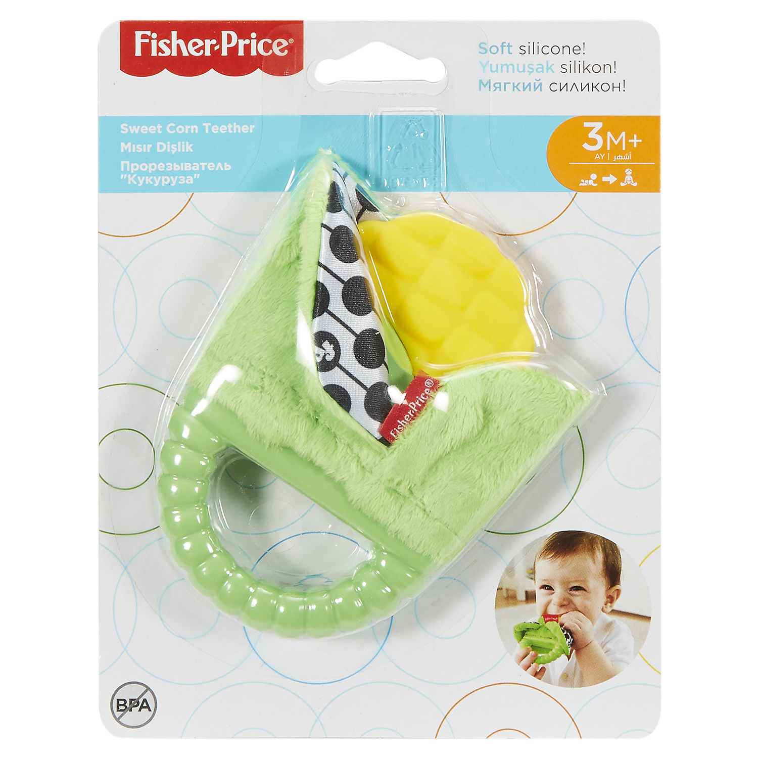 Прорезыватель Fisher Price Кукуруза - фото 2