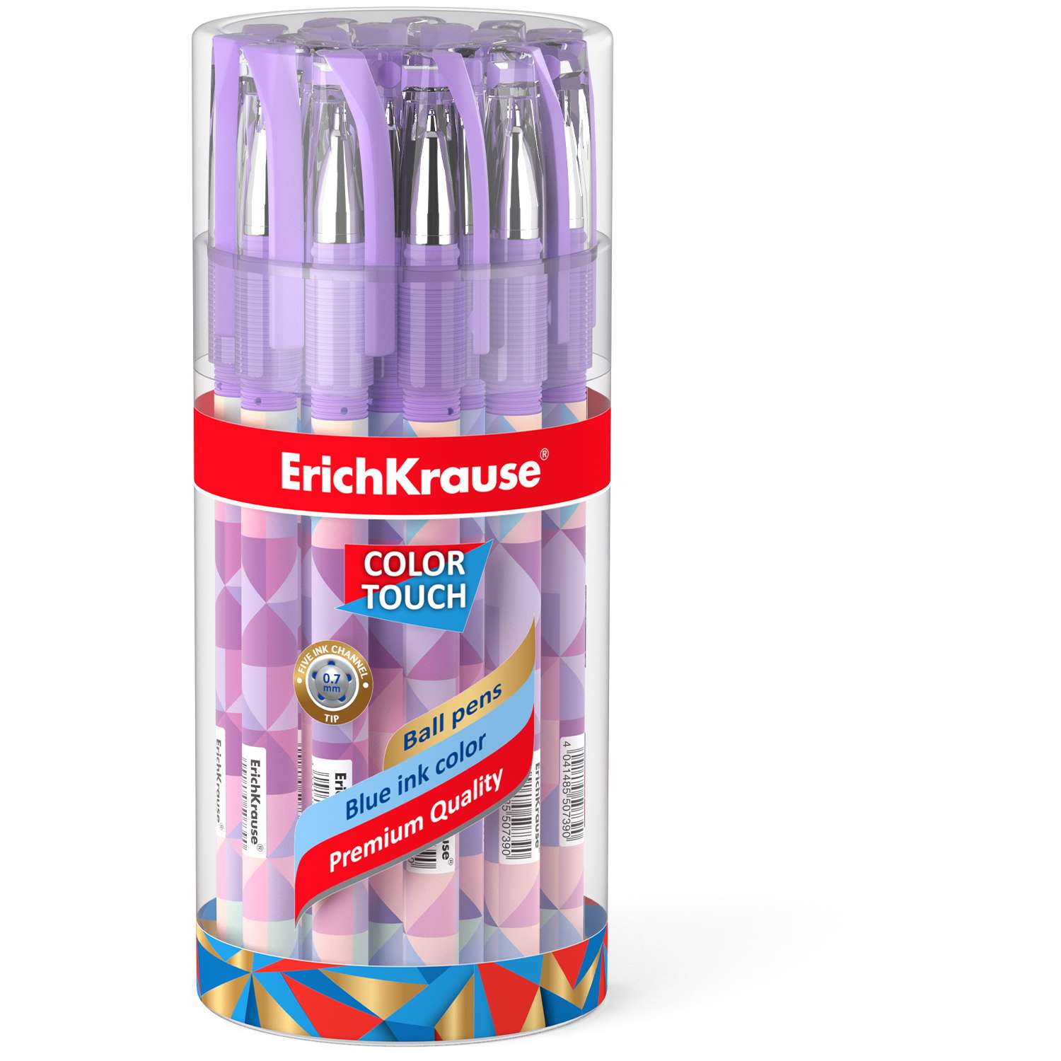Ручка шариковая ErichKrause ColorTouch Magic Rhombs Синяя 50739 - фото 2