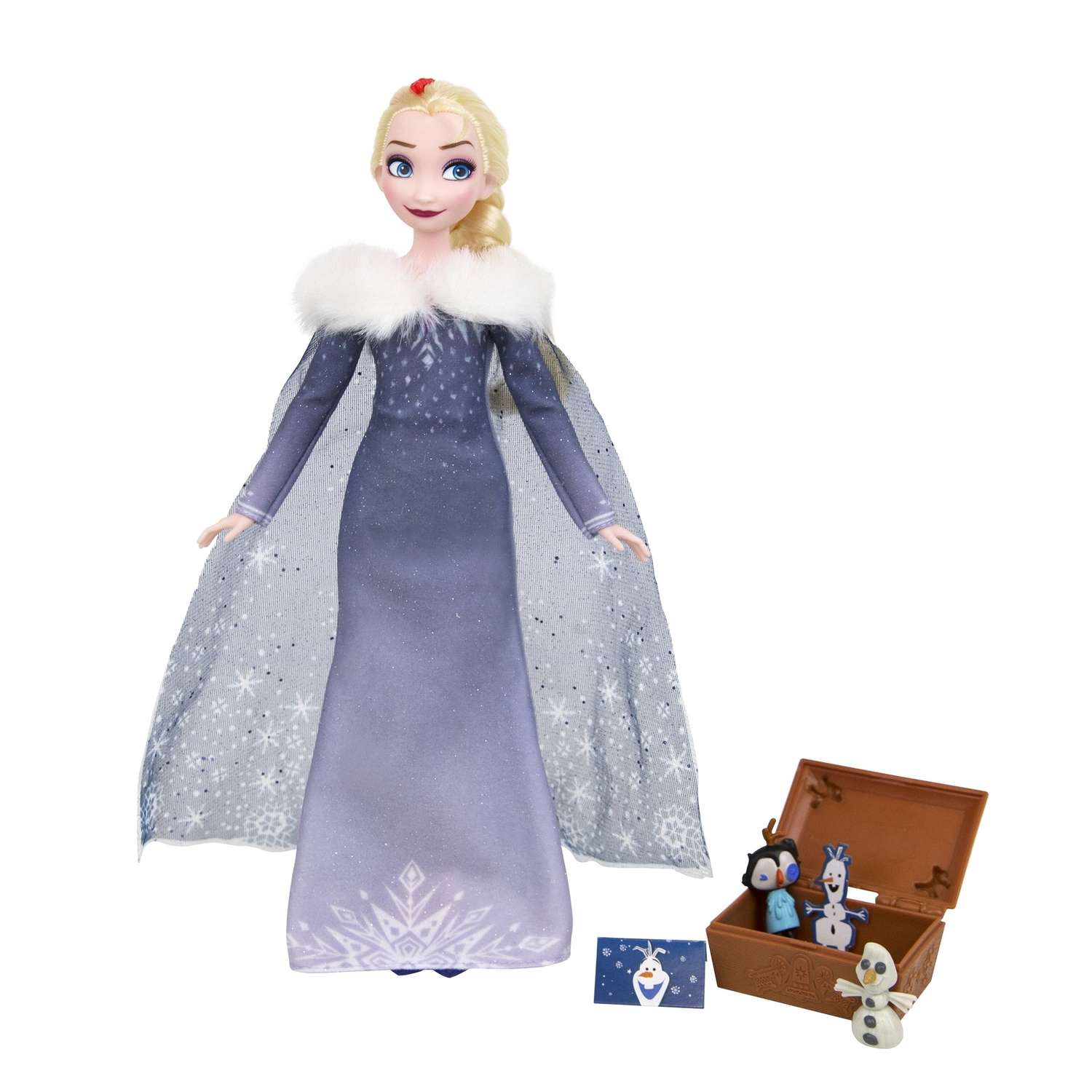 Кукла Disney Frozen Холодное Сердце Рождество Эльза и Олаф C3382EU4 - фото 2