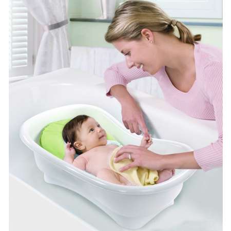 Лежачок для купания Summer Infant Bath Sling Салатовый-Голубой