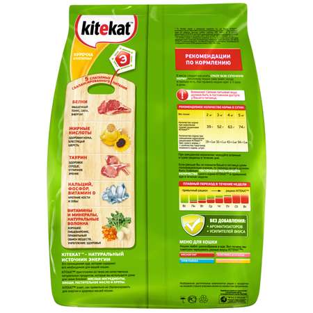 Корм сухой для кошек KiteKat 1.9кг аппетитная курочка