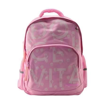 Рюкзак школьный Bruno Visconti светло-розовый с эргономичной спинкой Dolce Vita