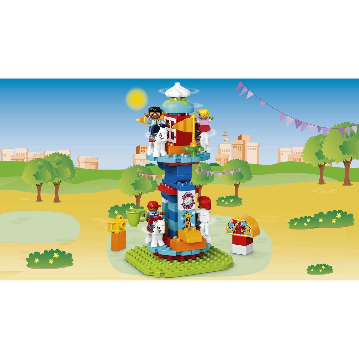Конструктор LEGO DUPLO Town Семейный парк аттракционов (10841) - фото 5
