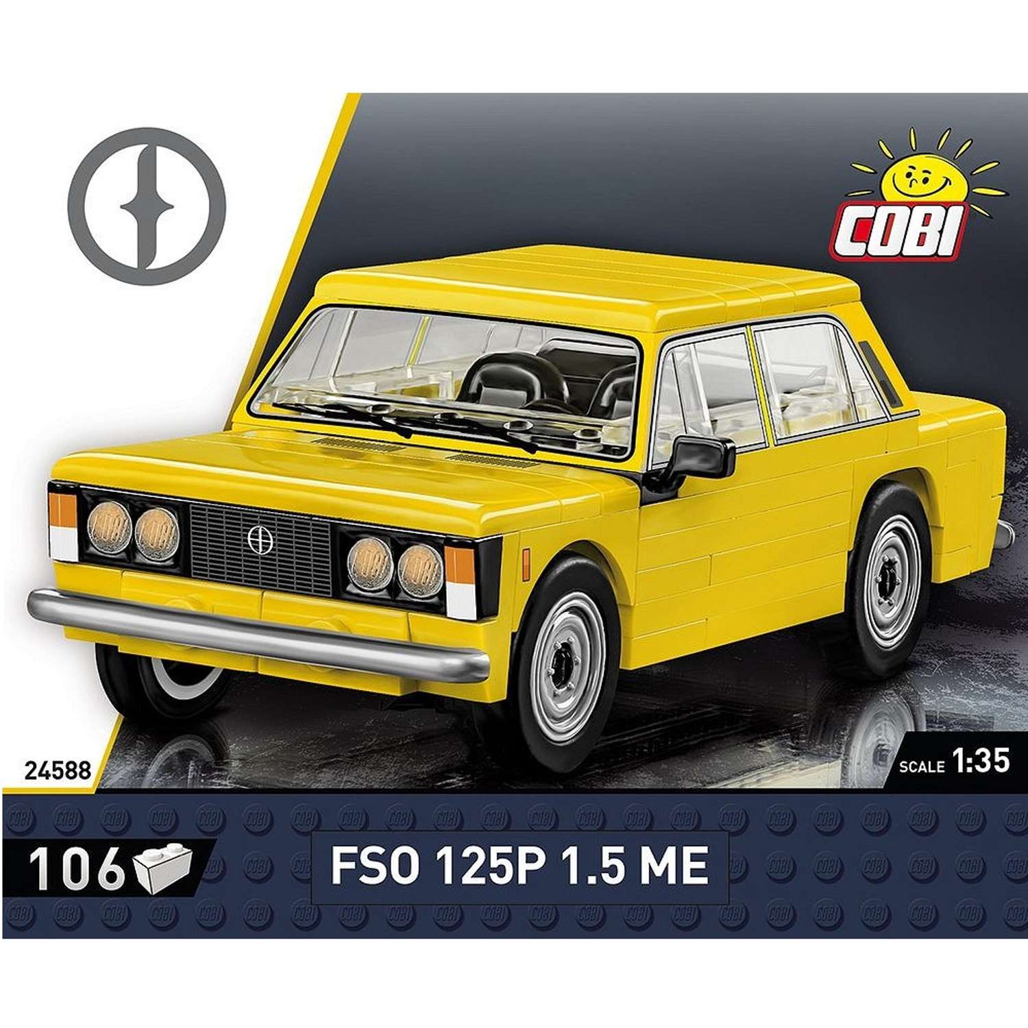 Конструктор COBI Польский автомобиль Fiat FSO 125p 106 деталей - фото 9