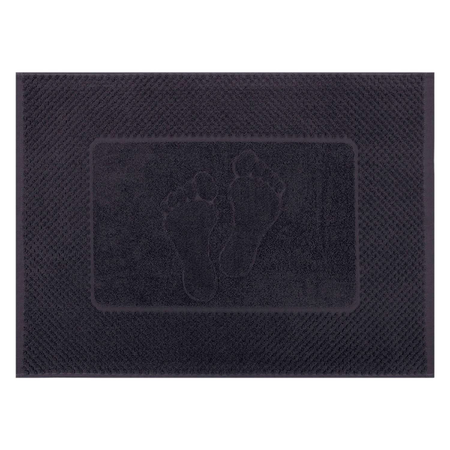 Махровое полотенце-коврик Bravo м7725_11 50х70 серый - фото 1