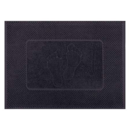 Махровое полотенце-коврик Bravo м7725_11 50х70 серый