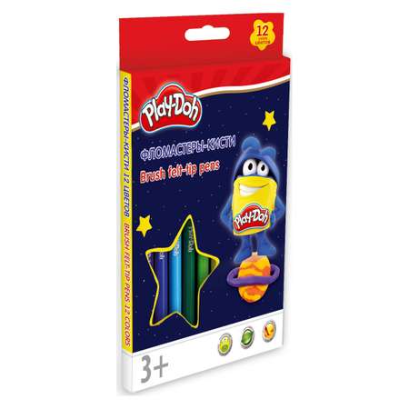 Фломастеры Kinderline цветные Play Doh 12 шт