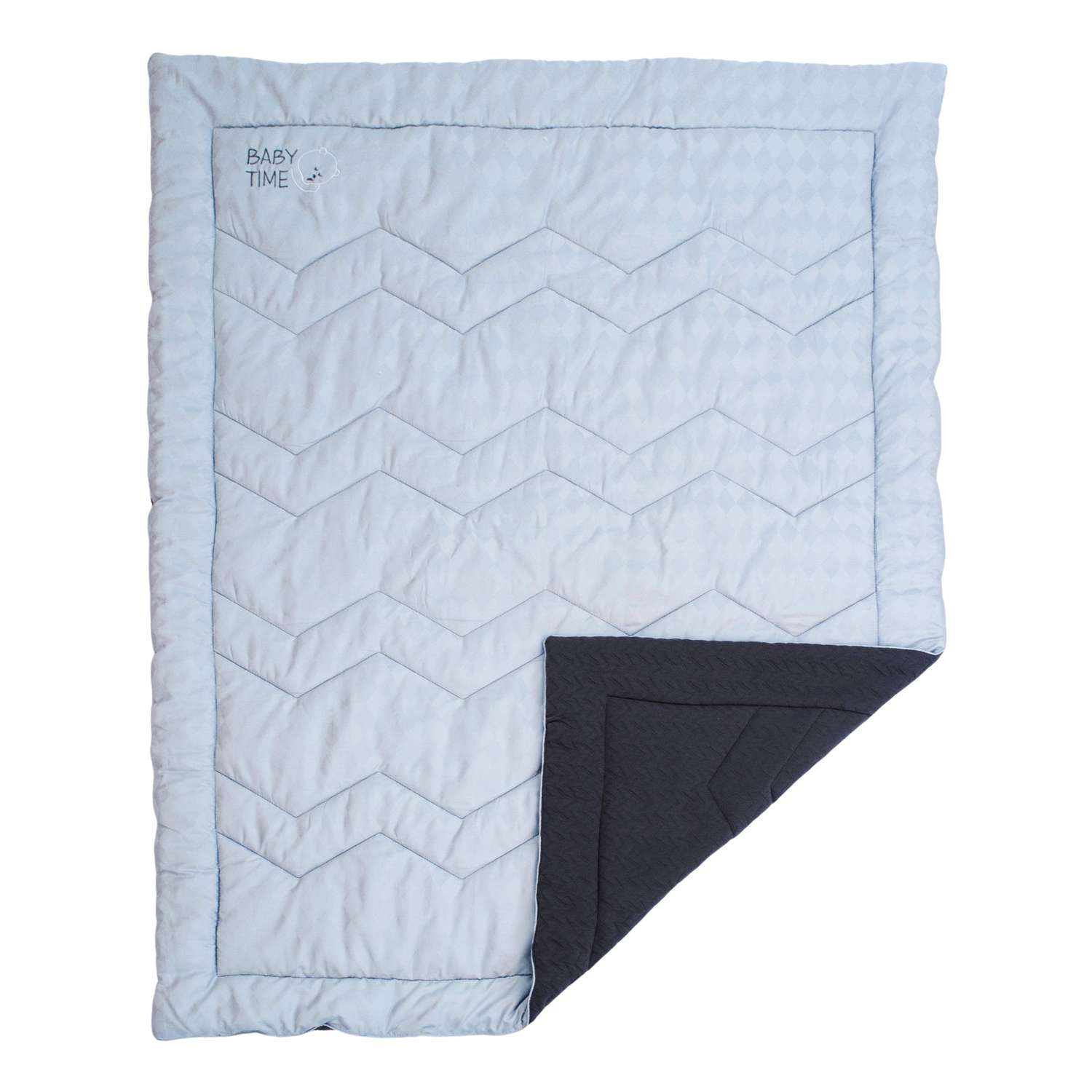 Одеяло-плед BelPol Комфортер ( одеяло без пододеяльника) цвет темно-серый серый 110х140 - фото 1