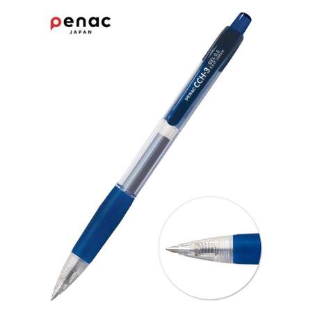 Ручка гелевая PENAC автоматическая CCH-3 gel 0.5 мм синяя 2 штуки