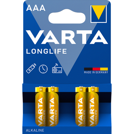 Батарейка Varta Longlife Micro 1.5V - LR03/ AAA 4шт