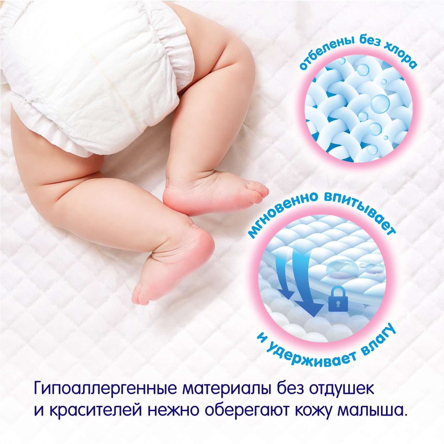 Пелёнки одноразовые MANU 60х60 см 10 шт. - фото 2