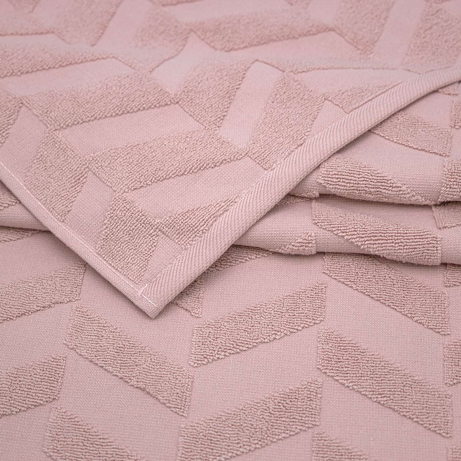 Махровое полотенце BRAVO Моноколор 50х80 розовый - фото 3