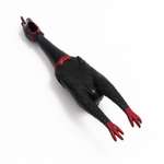 Игрушка для собак Пижон с пищалкой «Задумчивая курица XL» 41 см чёрная