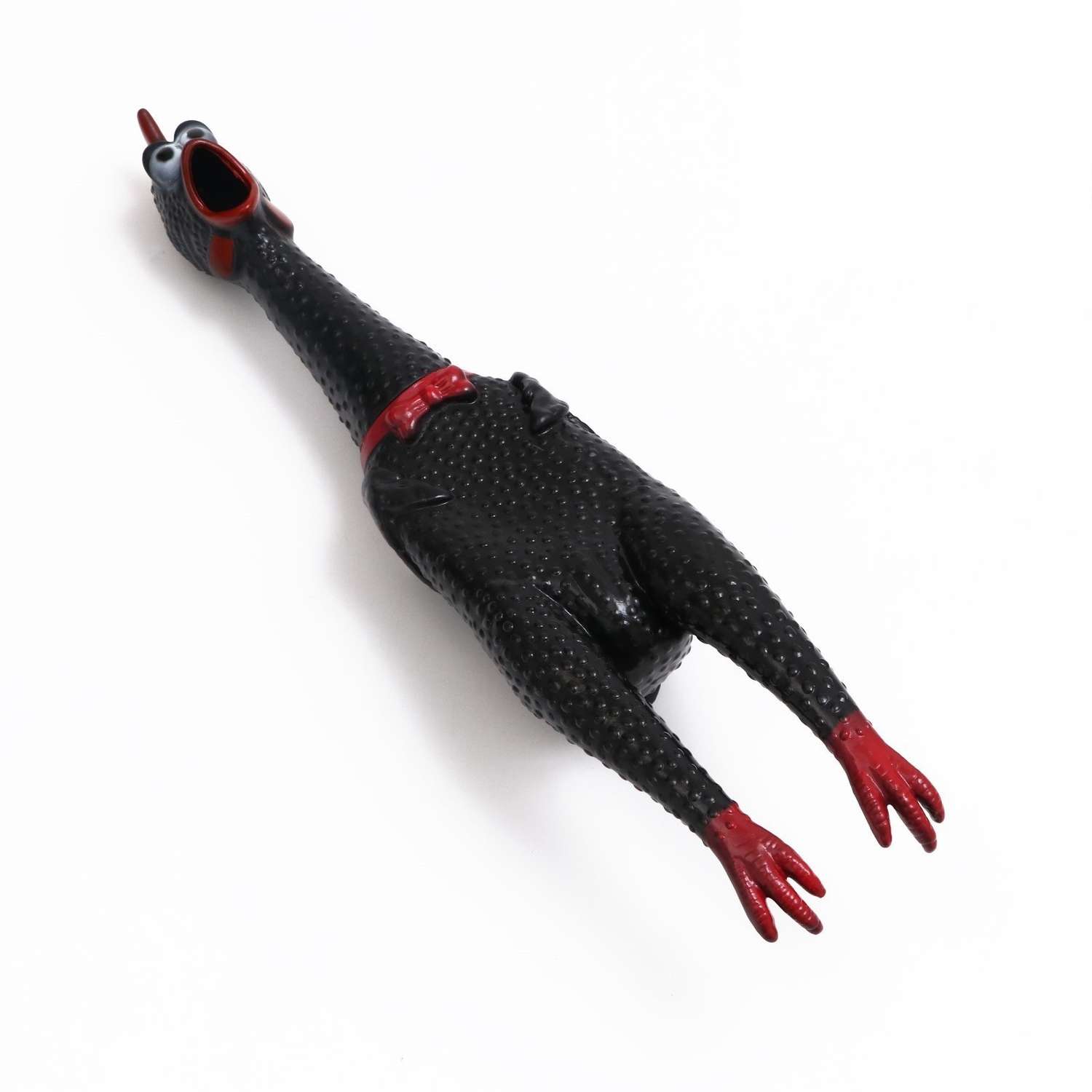 Игрушка для собак Пижон с пищалкой «Задумчивая курица XL» 41 см чёрная - фото 1