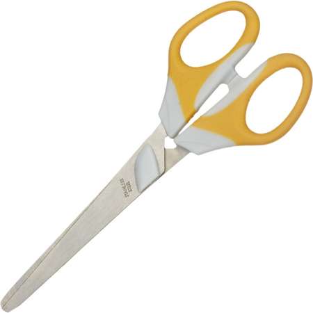 Ножницы Attache ErgoampSoft 165 мм с резиновыми ручками цвет желтый 10 шт