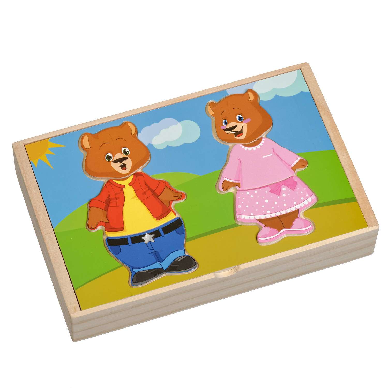 Деревянная игрушка МДИ Два медведя - фото 2