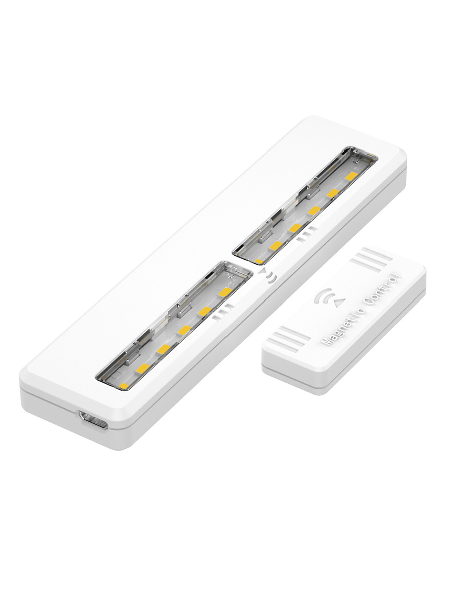 Автономная LED подсветка ГЕЛЕОС светильник в полку ночник M7 0.8Вт/3.7V 330mAh MicroUSB 118х29мм магнитный выкл 2шт - фото 4