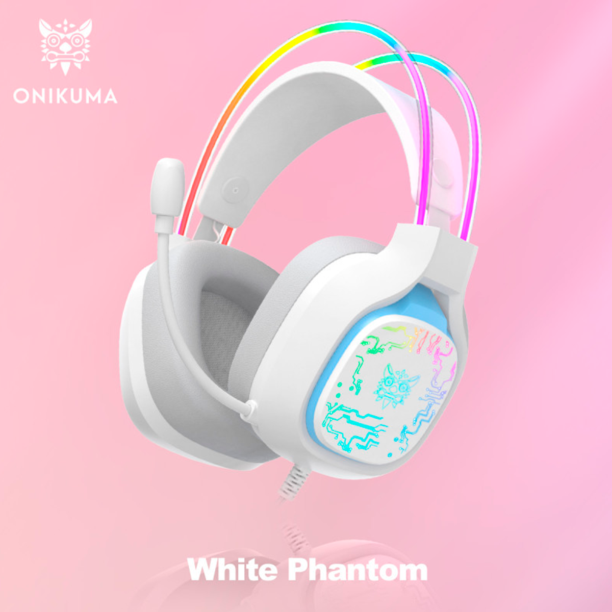 Игровые наушники Onikuma X22 White Phantom - фото 1