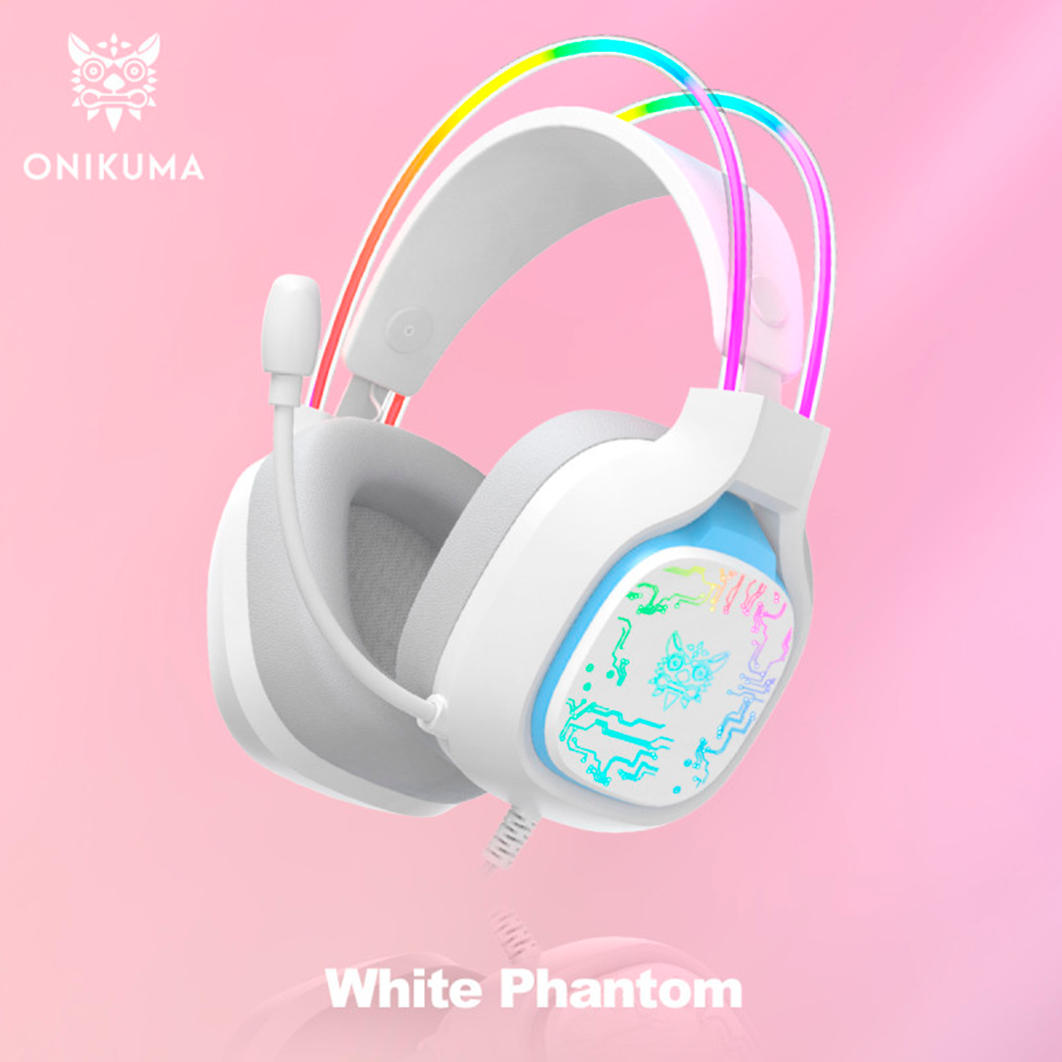 Игровые наушники Onikuma X22 White Phantom - фото 1