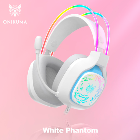 Игровые наушники Onikuma X22 White Phantom