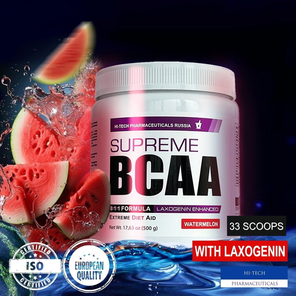 БЦАА Hi-Tech Pharmaceuticals Supreme BCAA 811 500 гр 33 порц арбуз - фото 1