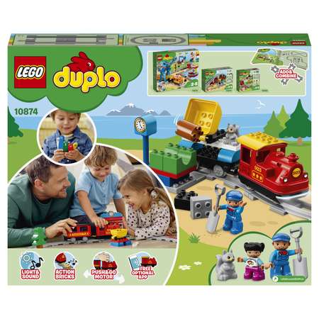 Конструктор LEGO DUPLO Town Поезд на паровой тяге (10874)