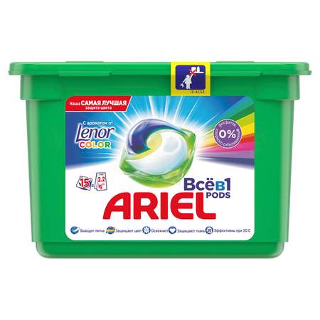 Капсулы гелевые Ariel Touch Of Lenor В1 автомат 15шт