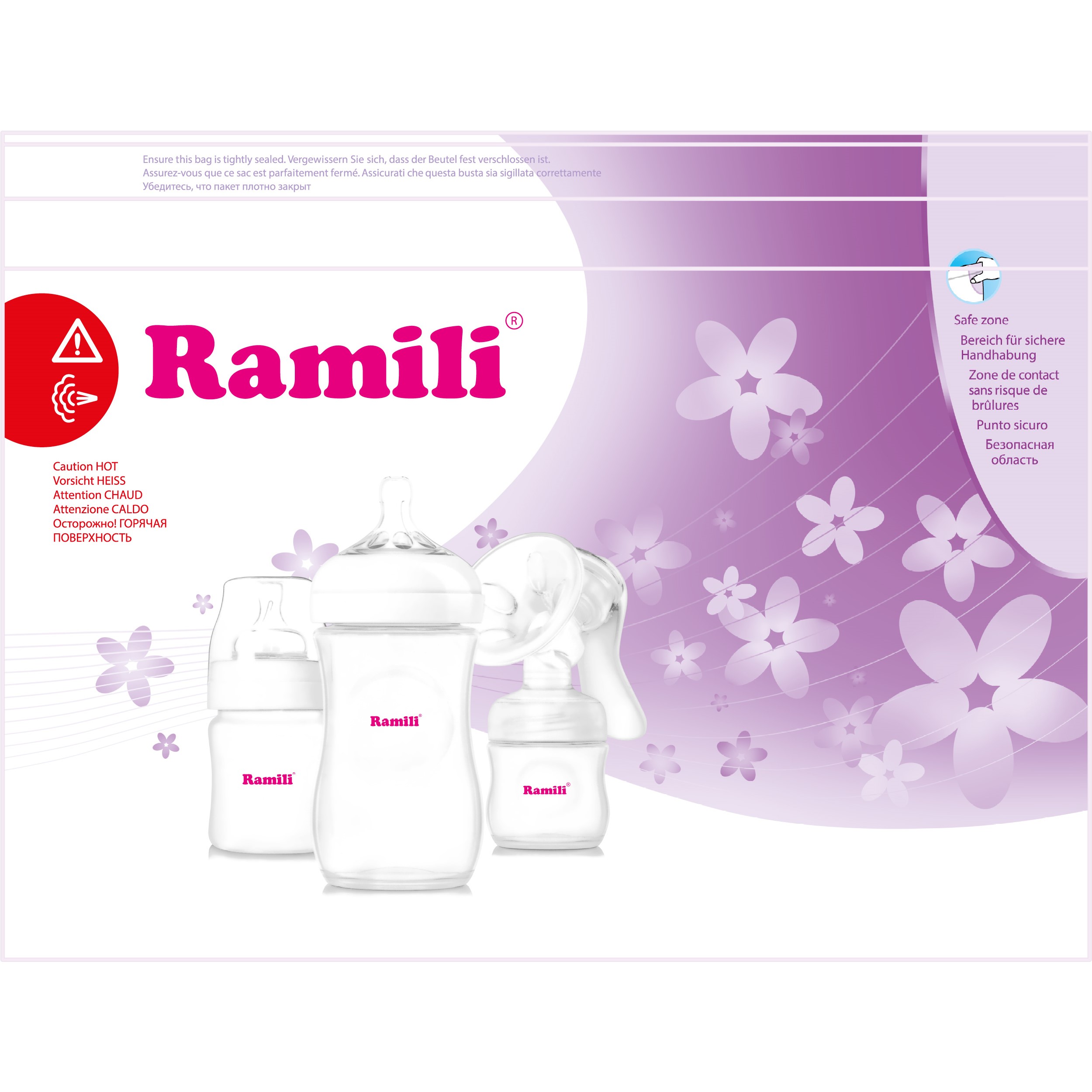 Пакеты для стерилизации в СВЧ-печи Ramili для бутылочек молокоотсосов и аксессуаров RSB105 - фото 2